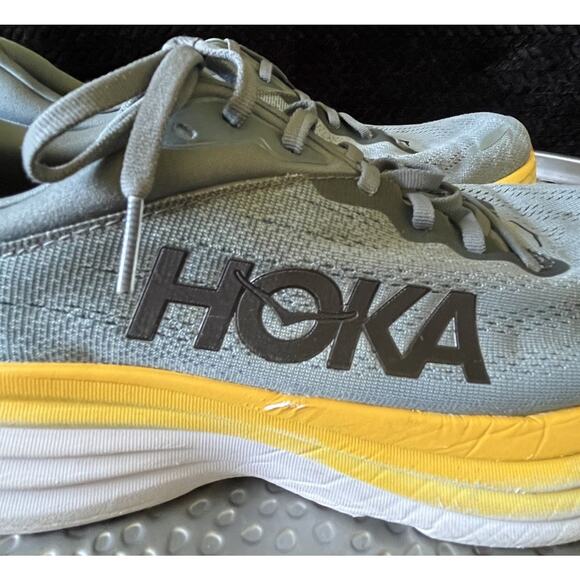 Men\'s Hoka Bondi 8 Blue Gray Athletic Sneaker Size 14D main image 6